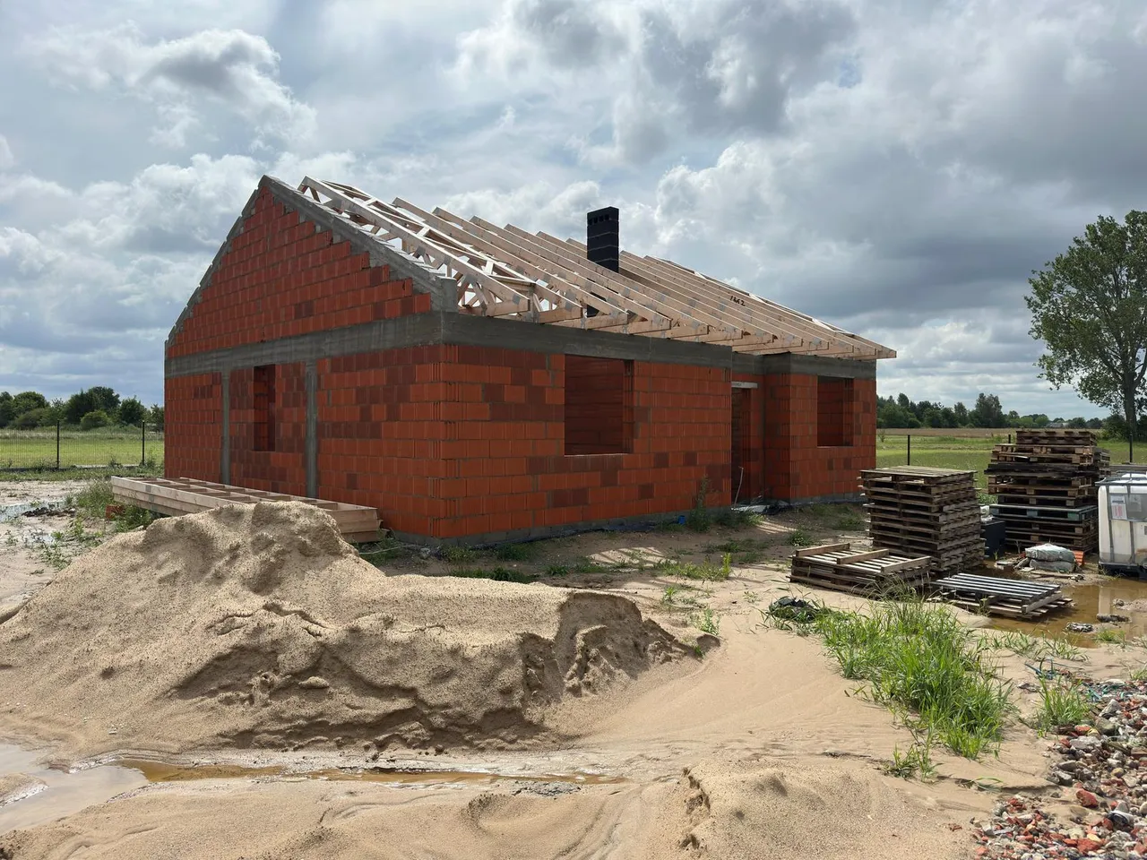 Sanie – budowa ulicy